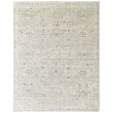 Multi Size Hand Knotted Wool Beige, Gray Oushak Transitional Rug