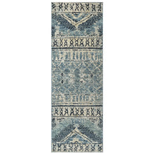 Multi Size Hand Knotted Wool Blue, Gray Tribal Moroccan Rug