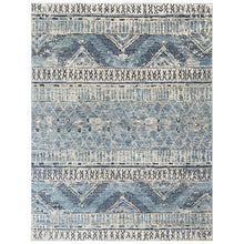 Multi Size Hand Knotted Wool Blue, Gray Tribal Moroccan Rug