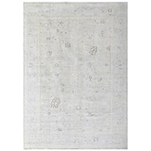 Multi Size Beige Gray Muted Earth Tones Color Hand Knotted Oushak Wool Transitional Oriental Rug