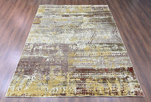 9x12 Beige, Brown, Gold Color Power Loom Oushak Wool Modern Oriental Rug