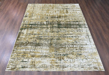 9x12 Beige, Gray, Gold Color Power Loom Oushak Wool Modern Oriental Rug
