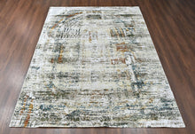 9x12 Gray, Beige, Burnt Orange Color Power Loom Oushak Wool Modern Oriental Rug