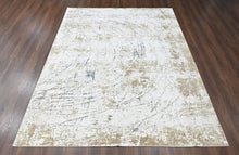 9x12 Ivory, Moss, Slate Color Power Loom Oushak Wool Modern Oriental Rug