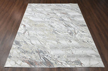 9x12 Ivory, Beige, Rust Color Power Loom Oushak Wool Modern Oriental Rug