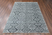 8'6x11'6 Gray, Silver, Color Hand Knotted Oushak Wool Modern Oriental Rug