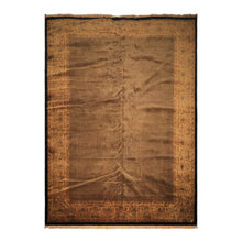 12x18 Black, Gold, Sage Color Hand Knotted Indo Persian New Zealand Wool Transitional Oriental Rug