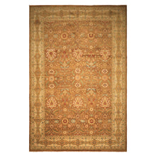 12x18 Caramel, Gold, Beige Color Hand Knotted Oushak Wool Traditional Oriental Rug