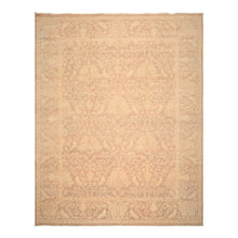 9x12 Tan, Ivory, Color Hand Knotted Peshawar Wool Transitional Oriental Rug