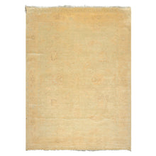 8x10 Gray, Beige, Tan Color Hand Knotted Oushak New Zealand Wool Transitional Oriental Rug