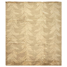 8x10 Moss, Beige, Color Hand Knotted Tibetan Wool Transitional Oriental Rug