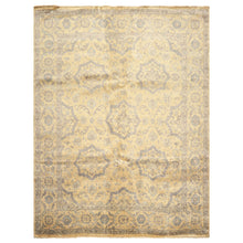 8x10 Moss, Gray, Slate Color Hand Knotted Oushak Wool Transitional Oriental Rug