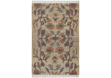 Multi Size Beige Sage Peach Color Hand Woven Kilim Jute Traditional Oriental Rug