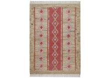 Multi Size Coral Beige Tan Color Hand Woven Kilim Jute Southwestern Oriental Rug