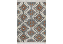 Multi Size Ivory Gray Slate Color Hand Woven Kilim Jute Southwestern Oriental Rug