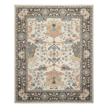 Multi Size Ivory Blush Beige Color Hand Hooked  Wool Traditional Oriental Rug