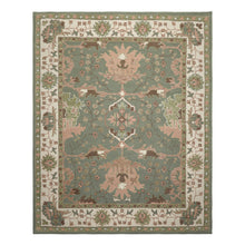 Multi Size Sage Ivory Brown Color Hand Hooked  Wool Traditional Oriental Rug