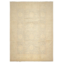 10x14 Mint, Beige, Sage Color Hand Knotted Chobi Peshawar Wool Traditional Oriental Rug
