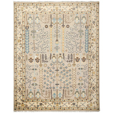 8x10 Gray, Taupe, Ivory Color Hand Knotted Oushak Wool Traditional Oriental Rug
