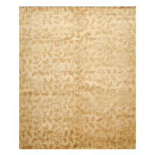 8x10 Beige, Gold, Muted Earth Tones Color Hand Knotted Tibetan Wool Transitional Oriental Rug