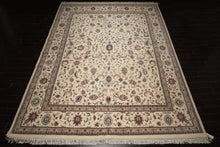 12x15 Ivory, Rose, Sage Color Hand Knotted Kashan wool Traditional Oriental Rug