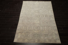 6x9 Taupe, Beige, Gray Color Hand Loomed Oushak Wool Traditional Oriental Rug