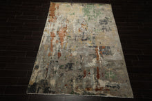 6x9 Gray, Taupe, Brown Color Hand Knotted Sherpa Wool Modern Oriental Rug