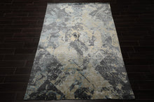 6x9 Beige, Gray, Brown Color Hand Loomed Sherpa Bamboo Silk Modern Oriental Rug