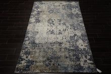 6x9 Beige, Brown, Lilac Color Hand Loomed Sherpa Bamboo Silk Modern Oriental Rug
