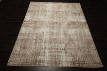 8x10 Beige, Brown, Multi Color Hand Loomed Tibetan Wool Modern Oriental Rug