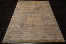 8x10 Taupe, Gray, Gold Color Hand Knotted Sherpa Bamboo Silk Modern Oriental Rug