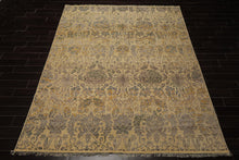 8x10 Beige, Taupe, Gray Color Hand Knotted  Wool Transitional Oriental Rug