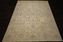 9x12 Beige, Taupe, Color Hand Knotted Peshawar Wool Transitional Oriental Rug