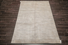 6x9 Beige, Tan, Brown Color Hand Knotted Tibetan Wool Modern Oriental Rug