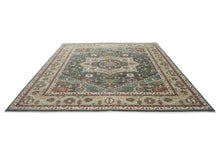12x15 Slate, Gray, Blue Color Hand Knotted Oushak Wool  Oriental Rug