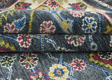 9x12 Blue, Lime, Beige Color Hand Knotted Oushak Wool Transitional Oriental Rug