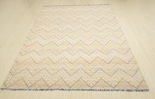 Multi Size Mustard yellow Ivory Beige Color Hand Woven  Wool Modern & Contemporary Oriental Rug