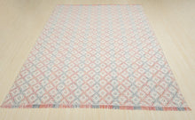 Multi Size White Coral Slate grey Color Hand Woven  Wool Modern & Contemporary Oriental Rug