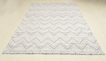 Multi Size Ivory Black Beige Color Hand Woven  Wool Modern & Contemporary Oriental Rug
