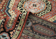 9x12 Burnt Orange, Lime, Beige Color Hand Knotted Oushak Wool Traditional Oriental Rug