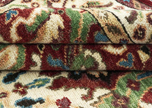 9x12 Rust, Lime, Ivory Color Hand Knotted Oushak Wool Arts and Crafts Oriental Rug