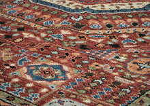 9x12 Rust, Sage, Blue Color Hand Knotted Oushak Wool Traditional Oriental Rug