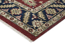 9x12 Rust, Navy, Beige Color Hand Knotted Oushak Wool Traditional Oriental Rug