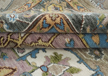 9x12 Beige, Tan, Ivory Color Hand Knotted Oushak Wool  Oriental Rug