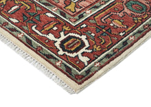 9x12 Ivory, Rose, Rust Color Hand Knotted Oushak Wool  Oriental Rug