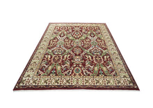 9x12 Rust, Lime, Ivory Color Hand Knotted Oushak Wool Transitional Oriental Rug