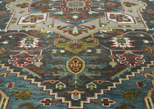 10x14 Gray, Ivory, Brown Color Hand Knotted Oushak Wool  Oriental Rug