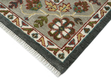 10x14 Gray, Ivory, Brown Color Hand Knotted Oushak Wool  Oriental Rug