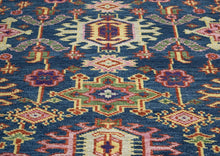 8x10 Navy, Gray, Biege Color Hand Knotted Oushak Wool Arts & Crafts Oriental Rug