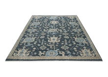 8x10 Slate, Gray, Beige Color Hand Knotted Oushak Wool Arts & Crafts Oriental Rug